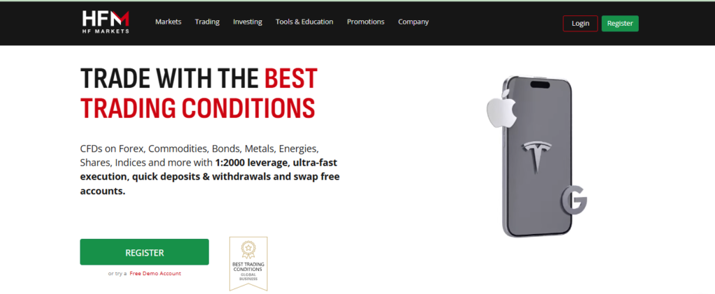 Trade with the best trading conditions
