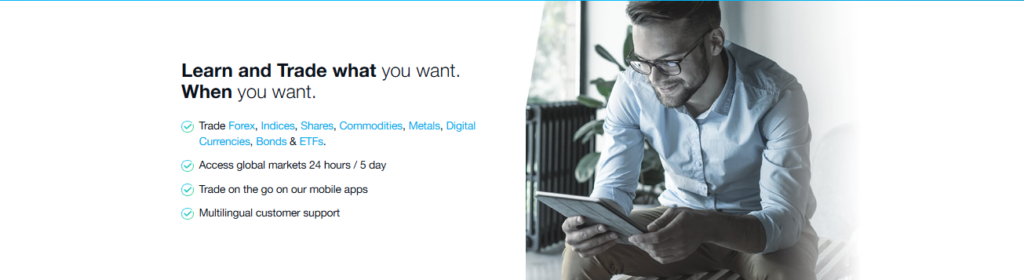 Learn and Trade what you want.
When you want.