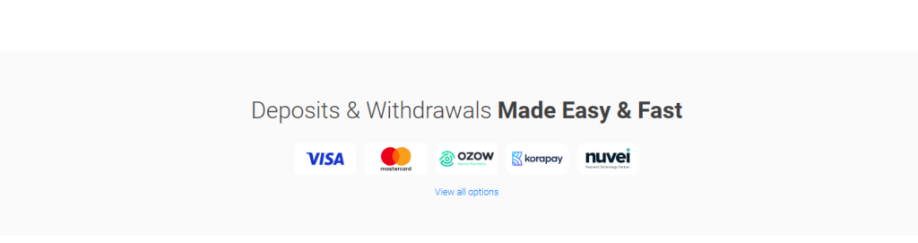 Deposits & Withdrawals